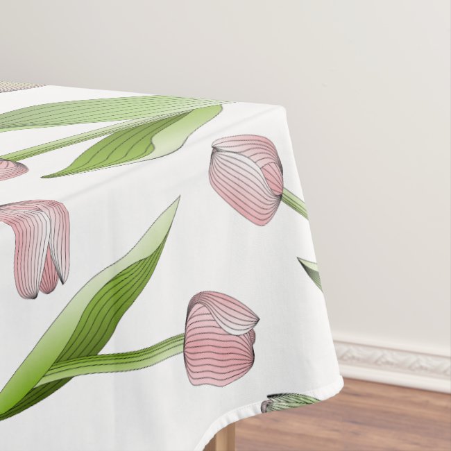 Modern Pink Tulip Flower Custom