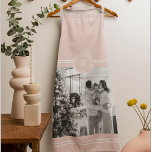 Modern Pink & White | Family Photo | Initial Apron<br><div class="desc">this modern pink and white family photo exudes a sense of togetherness,  love,  and contemporary style. It captures a moment of joy and unity,  showcasing the beauty of the family and their harmonious connection.</div>