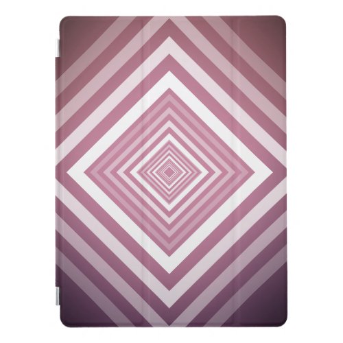 Modern Pink  White Gradation Squares iPad Pro Cover