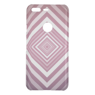 Modern Pink & White Gradation Squares Uncommon Google Pixel Case
