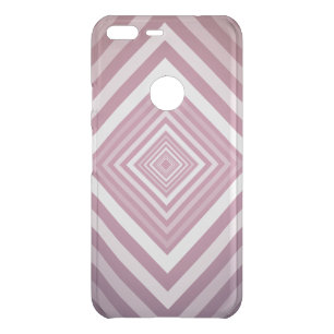 Modern Pink & White Gradation Squares Uncommon Google Pixel XL Case