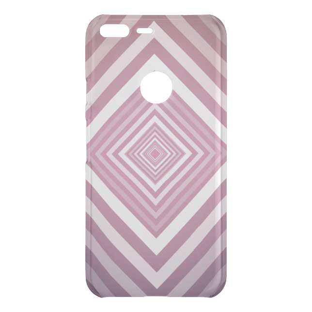Modern Pink & White Gradation Squares Uncommon Google Pixel XL Case (Back)