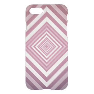 Modern Pink & White Gradation Squares iPhone SE/8/7 Case
