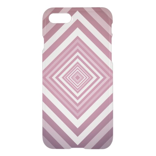 Modern Pink  White Gradation Squares iPhone SE87 Case