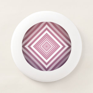 Modern Pink & White Gradation Squares Wham-O Frisbee