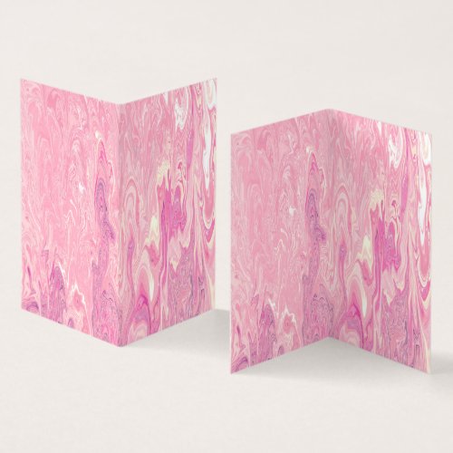 Modern pink White Marbling Paint Abstract Design Business Card