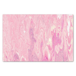 Modern pink White Marbling Paint Abstract Design Tissue Paper