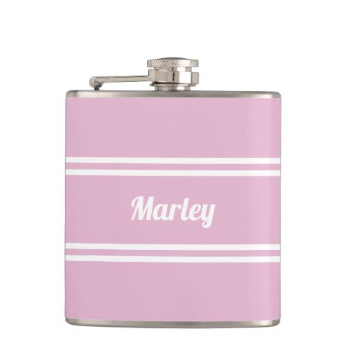Modern Pink & White Personalized Name Golf Gift