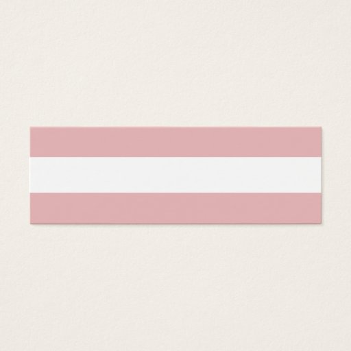 Customizable Modern Pink White Stripes Pattern Business Cards