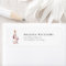 Modern Pink Wine Bridal Shower Return Address
