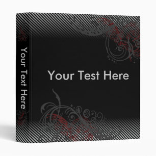 Modern Pinstrips Swirls Binder