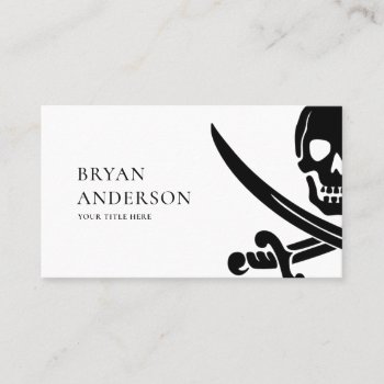 Modern Pirate Business Card by istanbuldesign at Zazzle