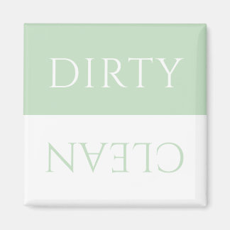 Modern Pistachio Green Dirty/Clean Dishwasher Magnet