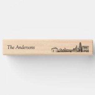 Modern Pittsburgh Wedding Guestbook Lawn Game Topple Tower