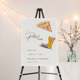 Modern Pizza & Brews Before I Dos Party Welcome Foam Board