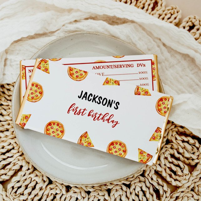 Modern Pizza Hershey Bar Favors (Creator Uploaded)