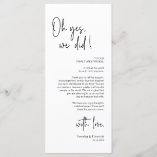 Modern Place Setting Dinner Party Thank You Card