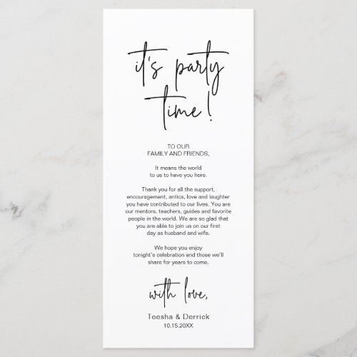 Modern Place Setting Dinner Party Thank You Card