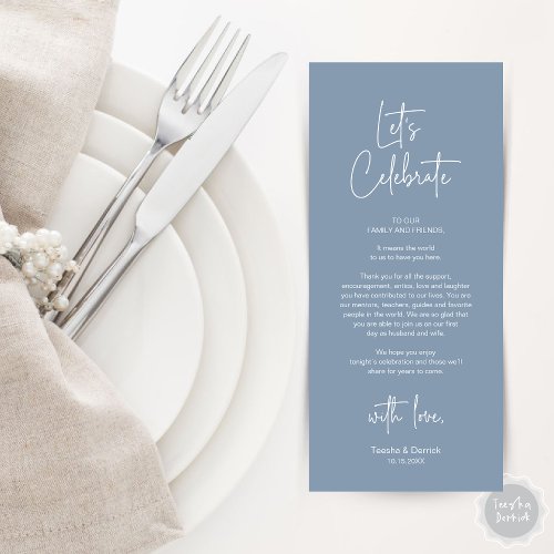 Modern Place Setting Dinner Party Thank You Card