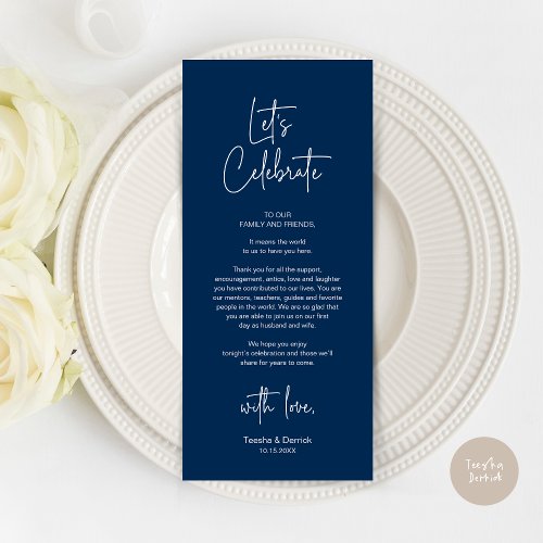 Modern Place Setting Dinner Party Thank You Card