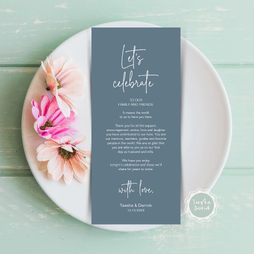 Modern Place Setting Dinner Party Thank You Card