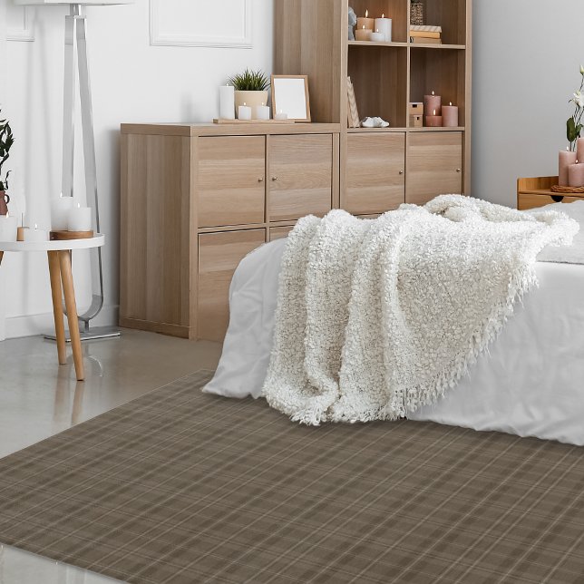 Modern Plaid Brunette Large Area Rug (Creator Uploaded)