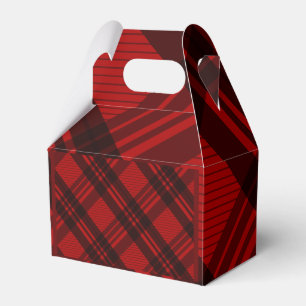 Modern Plaid Favor Boxes