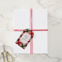 Modern Plaid Merry Christmas & Bible Verse Gift