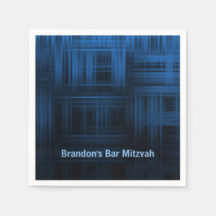 Modern Plaid Paper Napkins