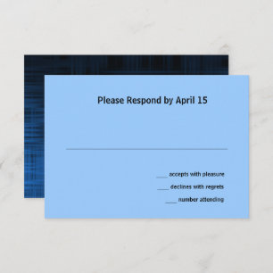 Modern Plaid RSVP Card