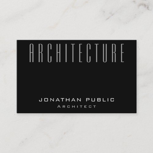 Modern Plain Architect Architecture Elegant Luxury Business Card