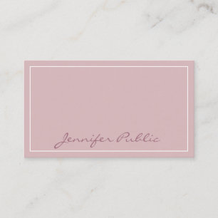Modern Plain Classic Colors Professional Elegant Business Card
