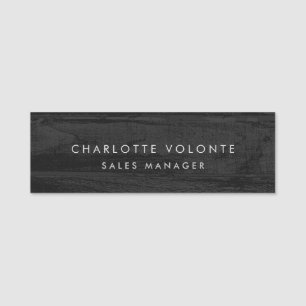 Modern Plain Custom Professional Name Position Name Tag