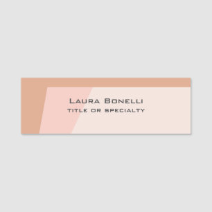 Modern Plain Custom Professional Name Position Name Tag