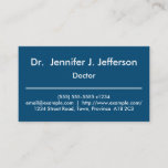 [ Thumbnail: Modern & Plain Doctor Business Card ]