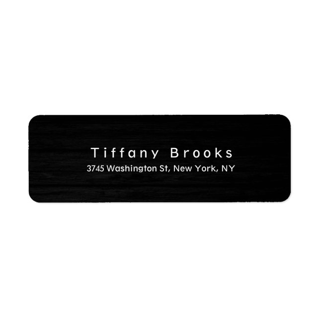 Modern Plain Elegant Grey Custom Label (Front)