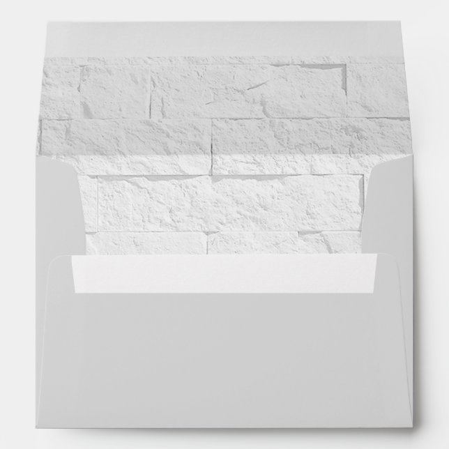 Modern Plain Elegant Professional Wall Bricks Envelope (Back (Bottom))