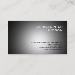 Modern Plain Grey Business Card