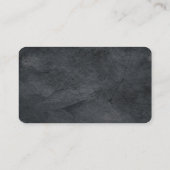 Modern Plain Minimalist Grey Professional Artistic Business Card (Back)