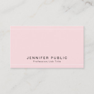Modern Plain Premium Silk Finished Luxury Glamour Business Card
