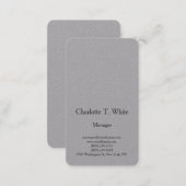 Modern plain professional minimalist design business card (Front/Back)