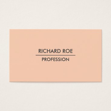 Modern Plain Professional Orange Business Cards Modern Plain Professional Orange Business Cards