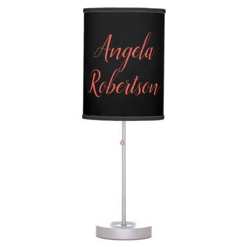 Modern plain simple minimalist add name table lamp