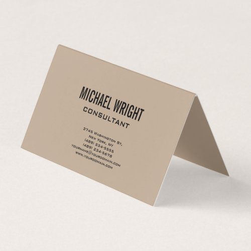 Modern Plain Simple Minimalist Business Card