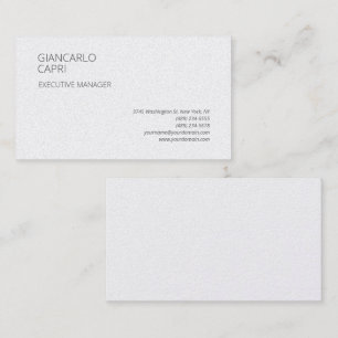 Modern Plain Simple Minimalist Business Card
