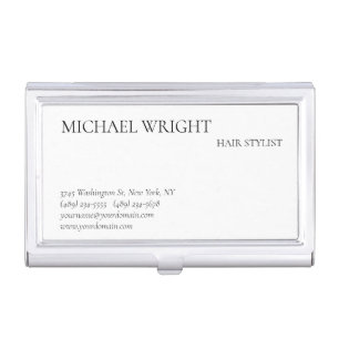 Modern Plain Simple Minimalist Business Card Case