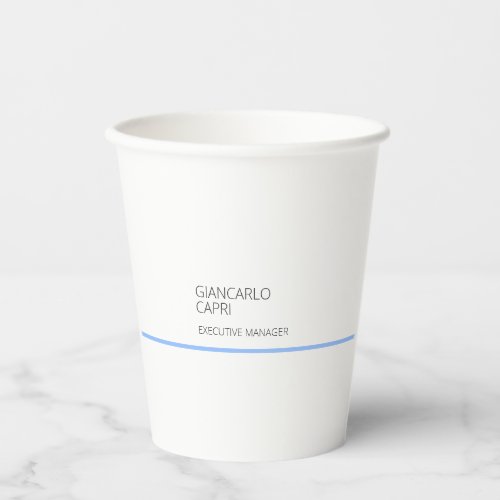 Modern Plain Simple Minimalist  Paper Cups