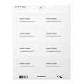 Modern Plain White Minimalist Professional Simple Label | Zazzle