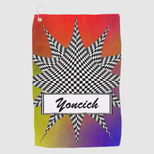 Modern Plasma by Kenneth Yoncich Golf Towel
