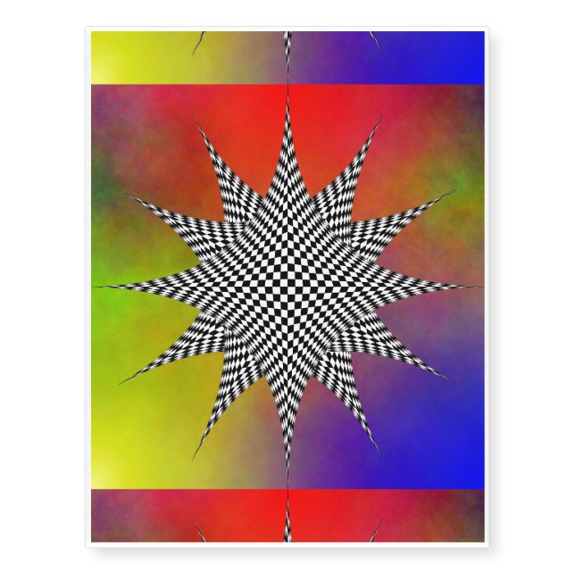 Modern Plasma by Kenneth Yoncich Temporary Tattoos (Front)